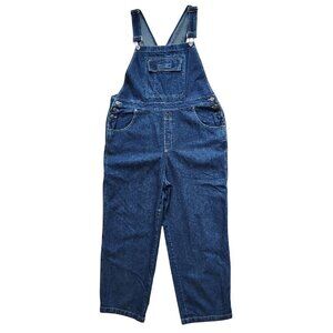 Vtg 90s Crazy Horse Denim Jean Overalls Liz Claiborne Womens Large Retro Y2K